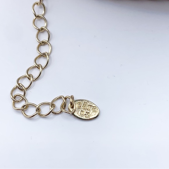 Cara NY sparkling marquis rhinestone flower chunky gold chain statement necklace - Picture 7 of 11